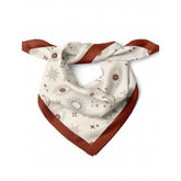 Göz Desenli Kahverengi Bandana