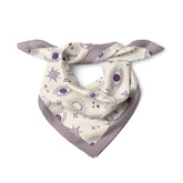Göz Desenli Lila Bandana