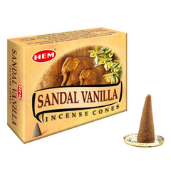 Sandal Vanilla (Sandal & Vanilya) Aromalı Konik Tütsü