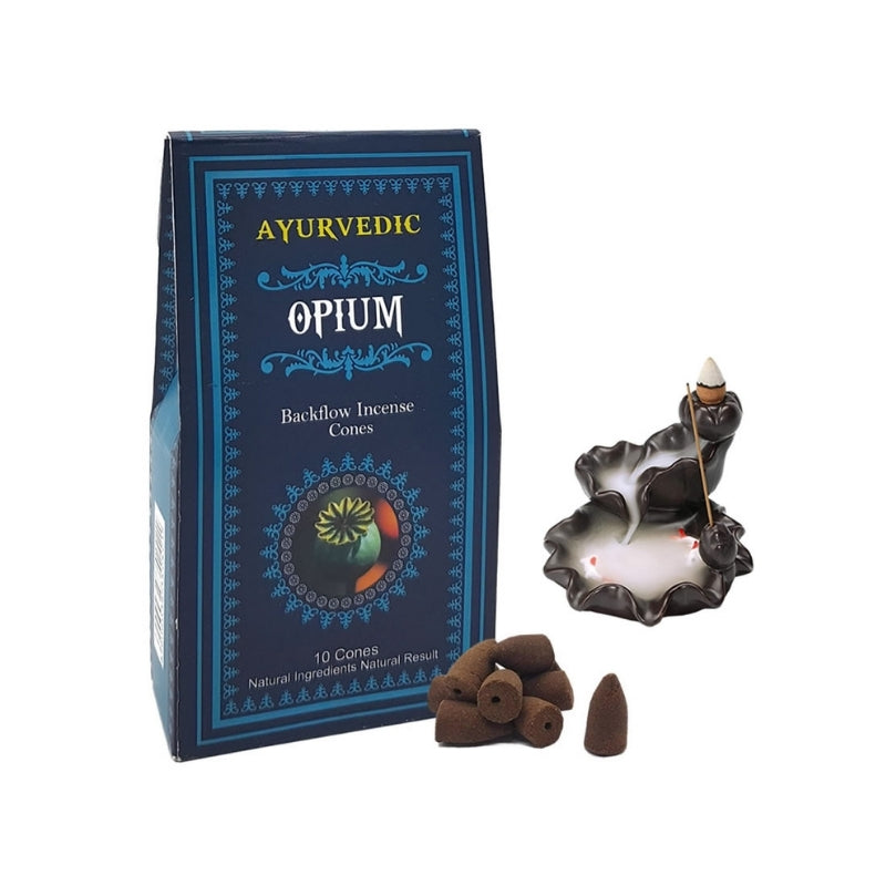 Ayurvedic Opium Geri Akışlı 10 Tütsü Konisi