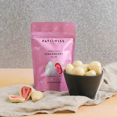 Beyaz Çikolatalı Çilek Draje 80G