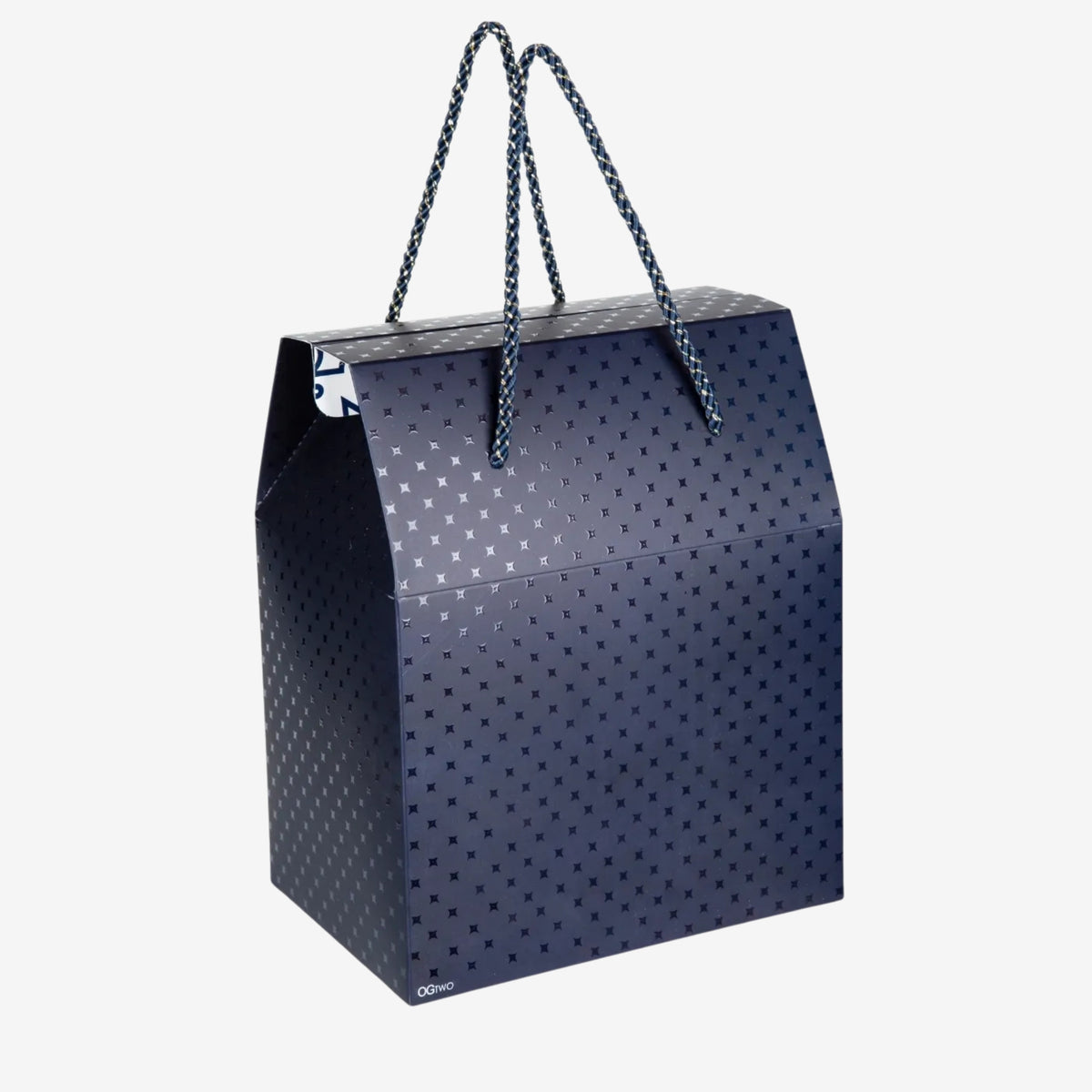 Lacivert Desenli Premium Konsept Tasarım Hediye Kutusu