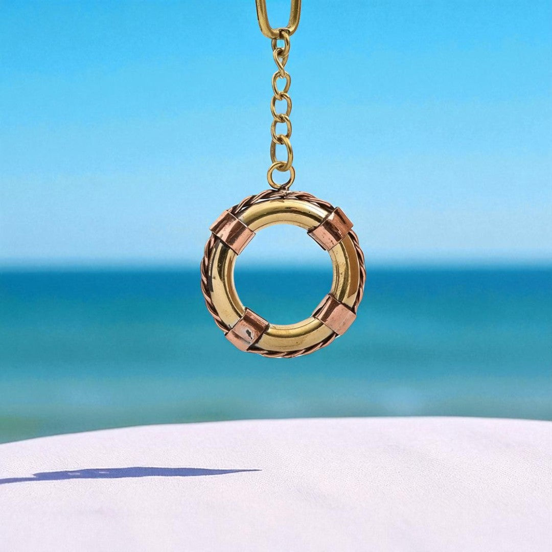 Pirinç Deniz Simidi Anahtarlık