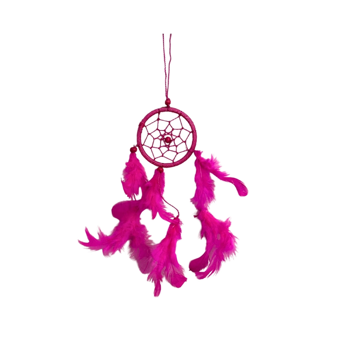 Tüylü Pembe Mini Rüya Kapanı 6 cm