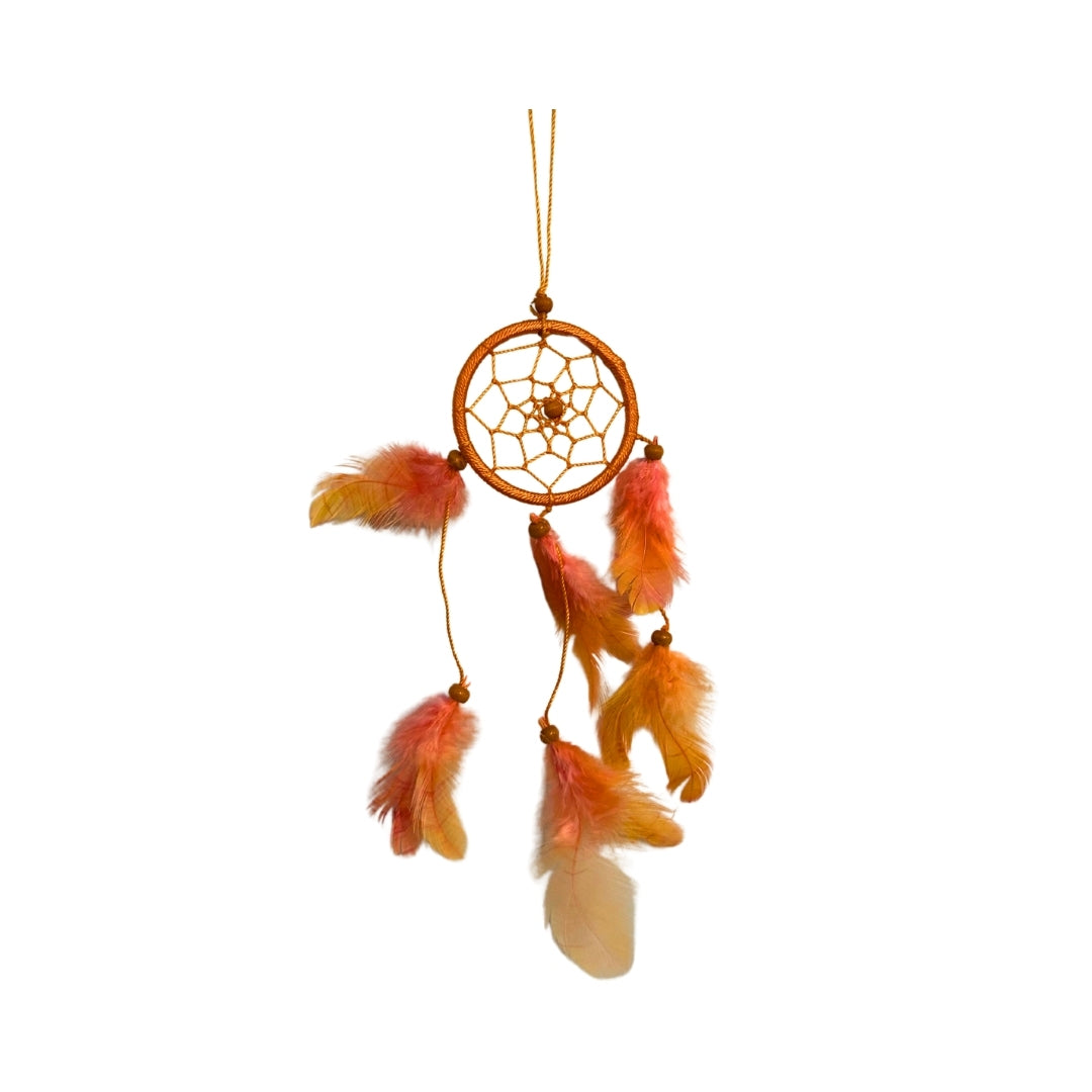 Tüylü Turuncu Mini Rüya Kapanı 6 cm