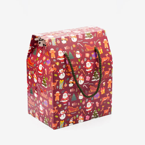 Yılbaşı Temalı Kırmızı Hediye Kutusu